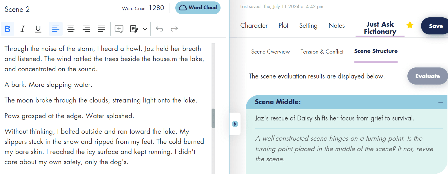 Introducing Automated Scene Structure Evaluation | Fictionary
